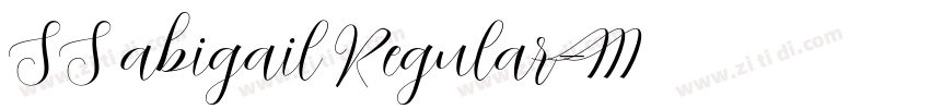 SS abigail Regular字体转换